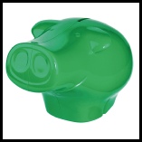 Frederick-Pig-Solid-Moneybox-Green