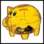 Felix-Pig-Transparent-Moneybox-Yellow