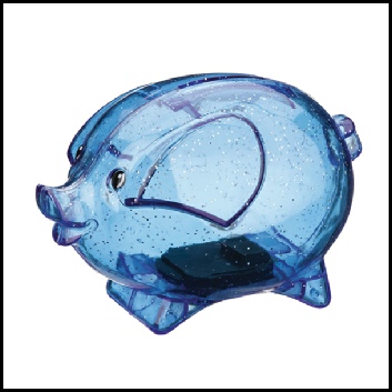 Maynard-Pig-Disco-Moneybox-Blue