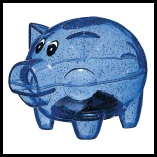 Felix-Pig-Disco-Moneybox-Blue