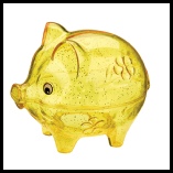 Barry-Pig-Disco-Moneybox-Yellow