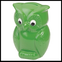 Green Owl Money Box