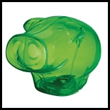 Frederick-Pig-Transparent-Moneybox-Green