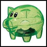 Felix-Pig-Disco-Moneybox-Green