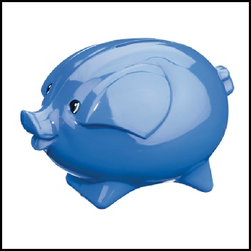 Maynard-Pig-Solid-Moneybox-Blue