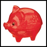 Barry-Pig-Disco-Moneybox-Red