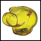 Frederick-Pig-Transparent-Moneybox-Yellow