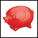 Maynard-Pig-Solid-Moneybox-Red