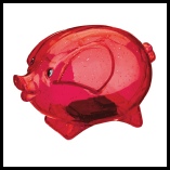 Maynard-Pig-Disco-Moneybox-Red