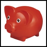 Raymond-Pig-Solid-Moneybox-Red