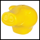 Frederick-Pig-Solid-Moneybox-Yellow