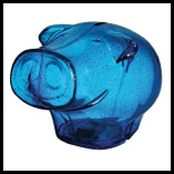 Frederick-Pig-Disco-Moneybox-Blue